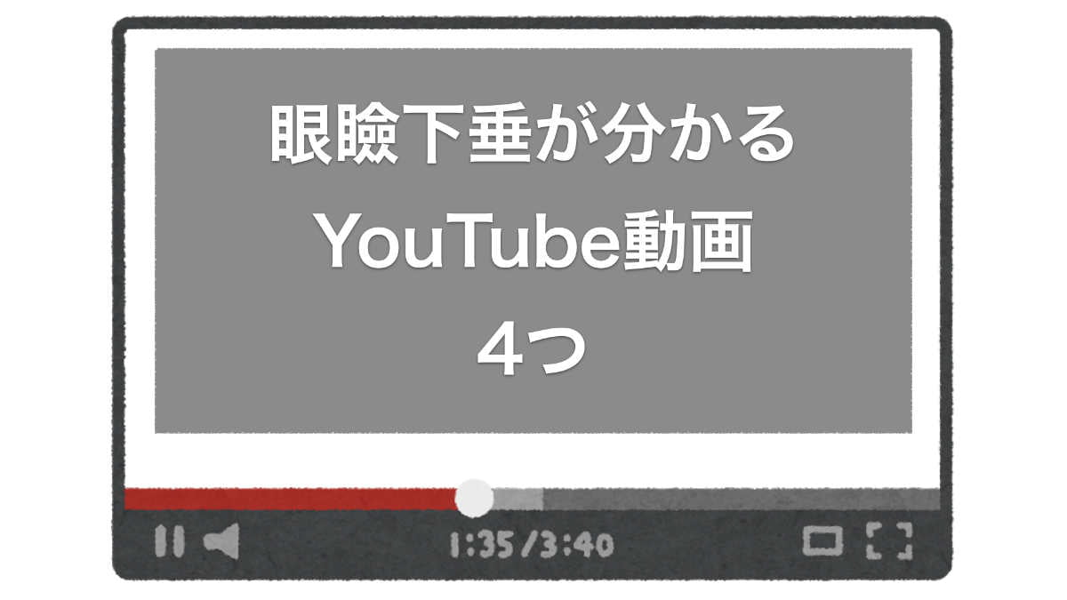 眼瞼下垂が分かる動画